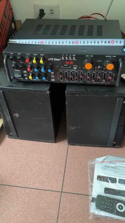 The FTstar Amplifier FT-326D 300Watts 2 Channel Amplifier With Mixer Equalizer Usb Bluetooth(FT326D)
