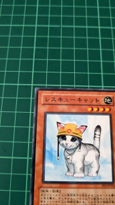 YUGIOH Japanese FET-JP033 初版日纸 救援貓 Rescue Cat (N) HEAVY PLAYED 70%