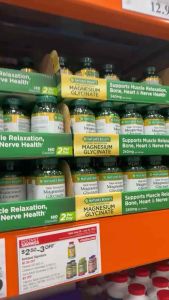 Viên uống bổ sung Magie Natures Bounty Magnesium Glycinate 240mg 180V