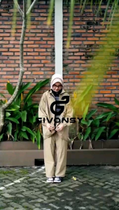 Jas Hujan | Raincoat Pria dan Wanita Hitam by GIVONSY | Tebal Kuat dan Tidak Rembes