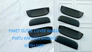 OUTER HANDLE COVER PINTU KARIMUN WAGON R HITAM DOFF SET 4 PINTU