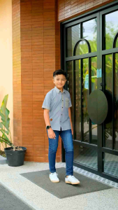 2-14T Boy Set Morgan by Kakadede Baju Pakaian Setelan Kemeja Anak Laki-laki Cowok Cowo Junior Celana Jeans
