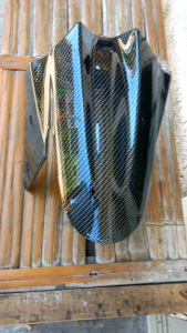 Spakbor Depan Ninja 250 FI Karbon: Aksesoris Motor Ninja 250