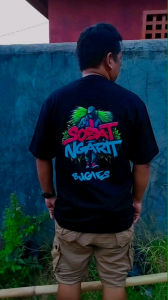 T-Shirt KAOS VIRAL ( Sobat ngarit ) cotton combed 20s 100% premium