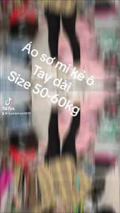 Áo sơ mi tay dài kẻ ô from rộng chất 100% cotton thấm hút thoáng mát thoải mái khi mặc free size 50-60kg