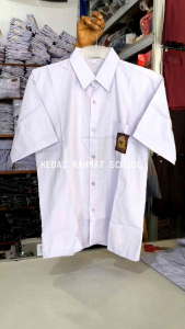 Baju Sekolah SMA SMK Bahan Oxford Super Tebal Lengan Pendek Jumbo Big Size Martin