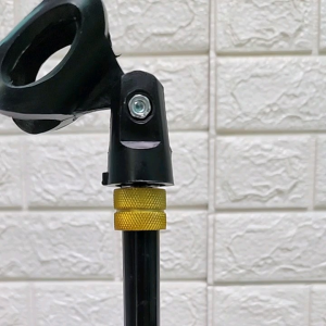 Stand Mic Pendek Maruni Hitam Cat Coating Anti Gores