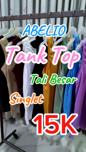 ABELIO Tangtop Wanita Tali Besar Premium / Tanktop / Tank Top Tali Besar / Singlet Wanita / Tang Top / Tengtop / Teng Top / Pakaian Dalam Wanita (2)