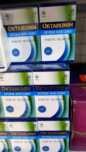 Ektrak Ikan Gabus Oktabumin 60 kp | mempercepat penyembuhan luka | oktabumin terlaris