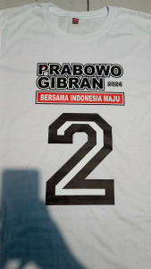 T-SHIRT KAOS PRABOWO GIBRAN NOMOR URUT 2 VOL 1