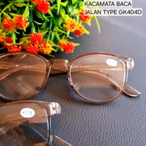 Kacamata Baca Plus Double Fokus & Kacamata Baca dan Jalan Tipe GK404 Cewek Cowok