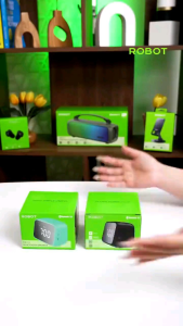 ROBOT RB170 Speaker Bluetooth 5.3 with LED Display & Alarm Cermin Music Box