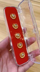 ZK Jewellery [FREE BOX] Butang Baju Melayu BULAN BINTANG Button Malay Muslimin