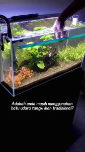 Aquarium Air Stone Oxygen Aerator Increasing Air Bubble AirStone Fish Tank Batu Oksigen Akuarium
