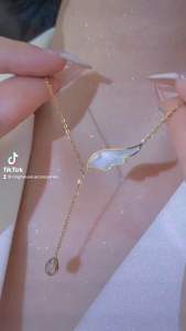 (Titan) Dây Chuyền Nữ Cánh Tiên Dài Thả Không Đen Đẹp Ring House