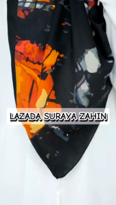 [Black] Awning Scuba Bidang 45 Bawal Instant Cotton / Bawal Cotton Awning Scuba