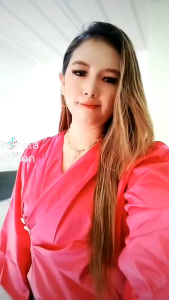 Atasan blouse kancing ld. 110cm