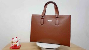 Cặp Da Thật Công Sở SanBoutique S2509.Túi Xách Da Bò Cao Cấp.