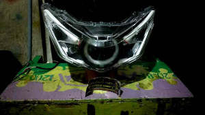 Reflektor Lampu Depan Honda Beat New ESP ECO Street Deluxe 2020-2022 Motif Custom Daymaker Plus