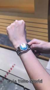 [Original] BNB10873-2687 (32mm) Bonia Elegance Sapphire Womens Watch with Royal Green Dial Two Tone Rose Gold and Silver Stainless Steel Bracelet | Official Warranty