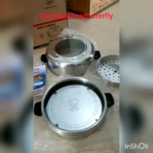 Oven Bulat Kompor Aluminium Butterfly Oven Kue Lapis Legit Bolu Baking Pan