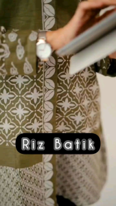 Atasan Long Tunik motif batik katun halus Busana Qu pakaian wanita