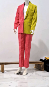 Adbcolection - Setelan Blazer Jas Kerah Lurus Wanita Model Terbaru Full Furing