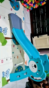 Mainan Perosotan Anak Perosotan Besar bisa LIPAT Prosotan Lipat Gratis Ring Basket an Bola Basket Seluncuran Anak Slide Anak