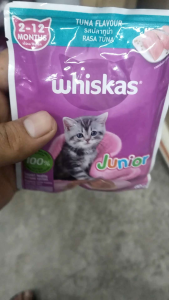 Whiskas Junior Tuna Flavour Wet Cat Food Pouch 60g – Kitten Growth Nutrition