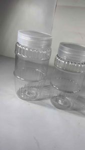[50 pieces] Crystal Plastic Jar with transparent Lid - By Drakes packaging Supplies