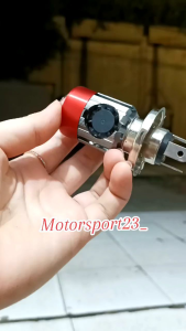 LAMPU UTAMA H4 PLUS KIPAS PENDINGIN LAMPU DEPAN MOTOR LED H4 LASER TSS AC DC 30 WATT/LAMPU UTAMA MOTOR H4 3 KAKI LASER LED SUPER TERANG/LAMPU PROJECTOR H4 LASER NYALA JAUH PUTIH DEKAT KUNING