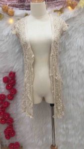 Áo Khoác Len Móc Phom Dài 2 hand- Size S(A108)