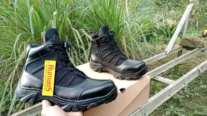 TERBARU- RUM 21 Sepatu boots PDL/PDH ninja pendek Lapangan kulit