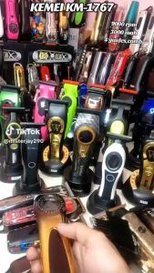 Kemei KM-1767 Hair Professional Clipper for Men Mens Cutter Cutting Machine with 9000RPM Magnetic Motor DLC Blade Ceramic Blade USB