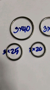 ห่วงแสตนเลสขนาดเอ็ม3เกรด304ไร้รอยต่อ O Rings(5ชิ้น)