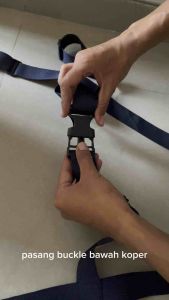 Sabuk Koper Pengaman Koper Strap Koper Vertilal Horizontal Sablon nama Koper Umroh Naik Haji Travelling