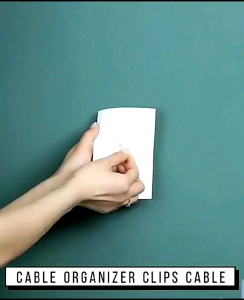 20PCS Klip Kabel Organizer Cable Tempel Dinding Meja Kursi Kayu Penjepit Kaber 1Pcak Isi 20PCS
