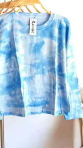 Kaos crop top oversize belah kiri kanan - atasan wanita dewasa terbaru 2025 - baju stylish ramise