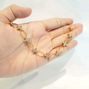 Deux - Gelang Rantai Premium Permata Plus