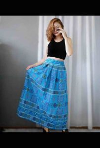 กระโปรงทรงสุ่มลายม้ง