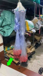 Lưới đánh cá 3 màn viền đỏ nặng giăng nước chãy cao 12m - 15m - 2m Dài 90/100m Bắt Cá Fishing.