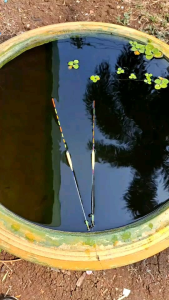 ทุ่นสายรั้งหางโปร่งหรือหางกรวงและหางตันบอดี้5มิลยาว5เซนยาวโดยรวม26ซม.ใช้ลูกหมุนเบอร์8