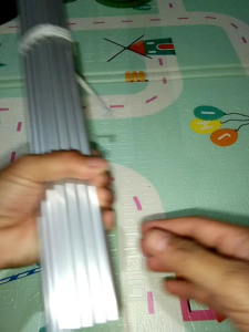 besi gorden/setik gorden kupu kupu bahan almunium per pasang atas bawah