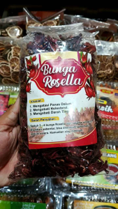 Bunga Rosella kering - Rosella kering oven - Rosella 100gr - wedang bunga Rosella - flower tea - teh herbal - pengobatan kolesterol dan darah tinggi