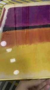 ภาพวาดกรอบรูปศิลปะนามธรรมกรอบรูปตกแต่งที่ทันสมัยวัสดุสะท้อนแสงจะไม่ได้รับความเสียหาย