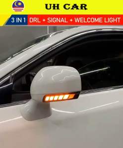 (DRAGON SCALE) Toyota Hilux Revo Rocco Rogue Fortuner Cross Innova Side Mirror Light Winker Lamp Dynamic Running Signal