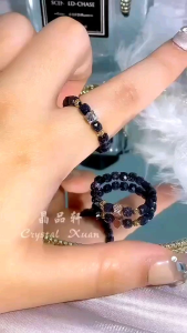 【现货】蓝砂石戒指 + 天铁 Blue Sandstone Ring + Meteorite|稳运气场 ✦ 提升专注 ✦ 增强意志 ✦ 守护能量|
