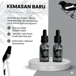 Penggacor Murai Batu X-PRO KICAU LOMBA 30 ML Vitamin Tetes Penggacor Burung Kicau Kacer cendet kenari love bird Anis ci