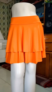 Rok Susun 2 Layer Pendek - Jersey Premium - Gerak Jalan Line Belly Dance Senam Zumba Sepeda Olahraga Indoor Renang Outdoor