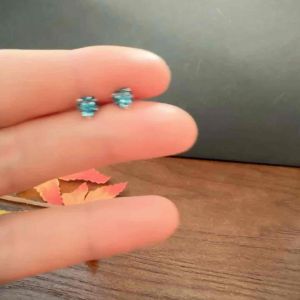 [Studs & Such] 925 Silver Stud Earrings With Genuine Heart Austrian Crystal